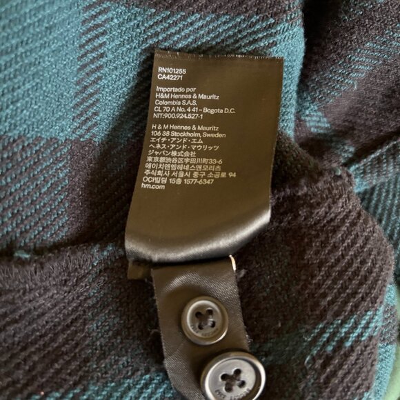 H&M Divided flannel overshirt in excellent condition - Picture 4 of 4
